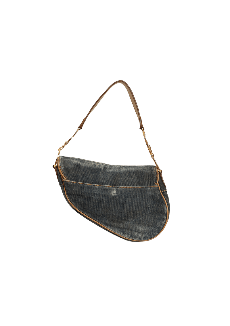 DENIM SADDLE BAG