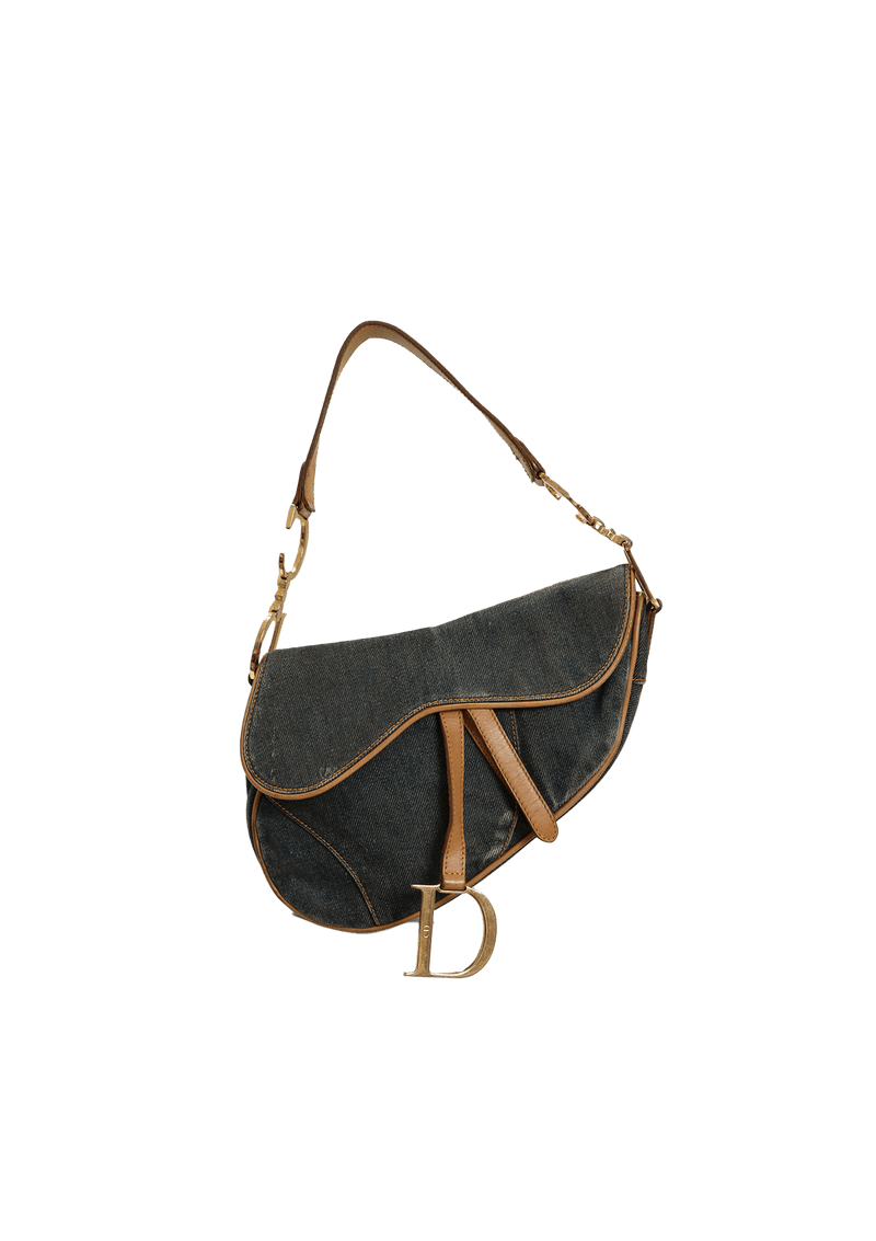 DENIM SADDLE BAG