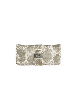 EMBROIDERED SATIN CLUTCH