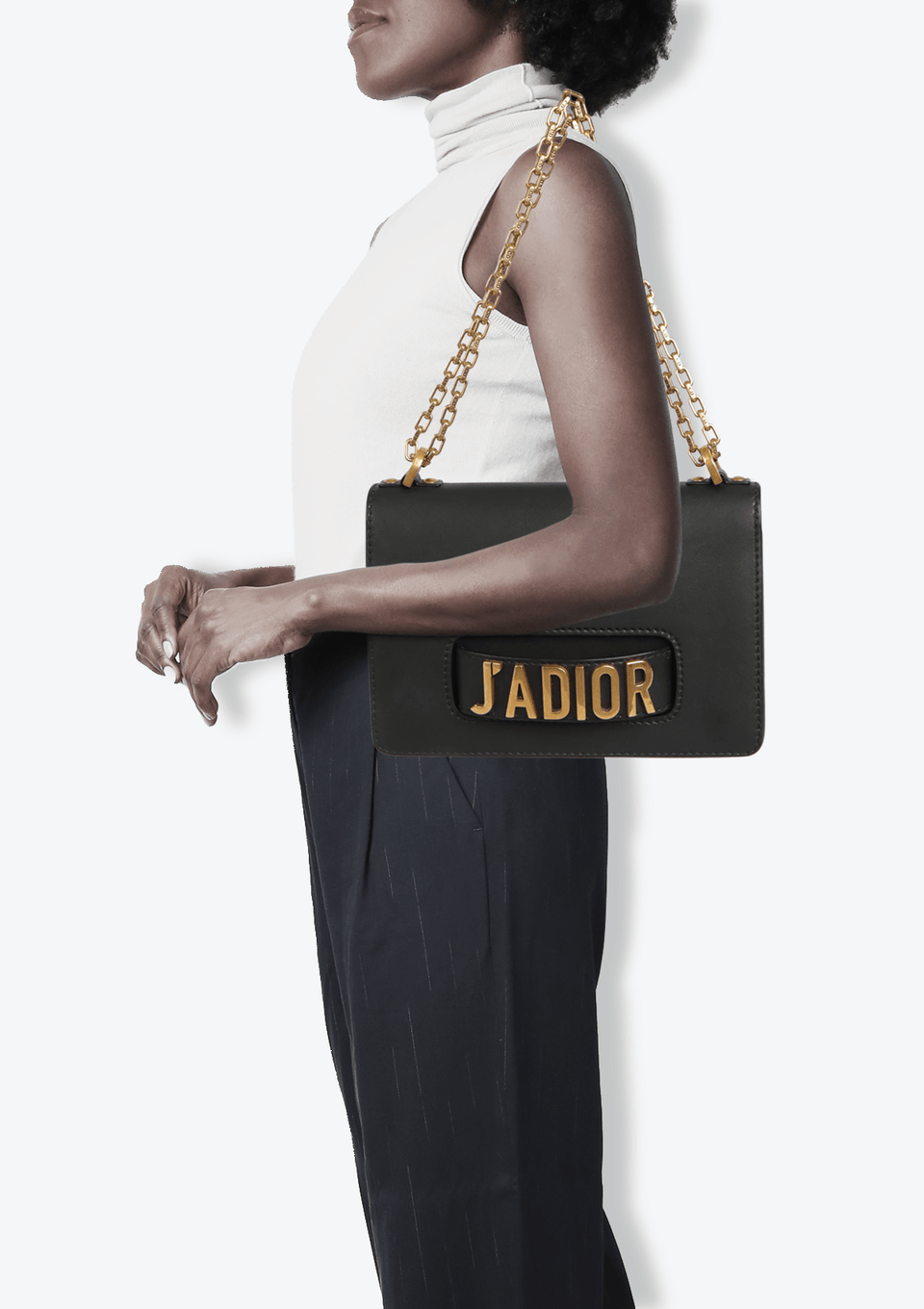 I*様 03SS Christian Dior Boutique J'ADRE BOLSA CHRISTIAN DIOR J'ADIOR FLAP BAG PRETO ORIGINAL – Gringa