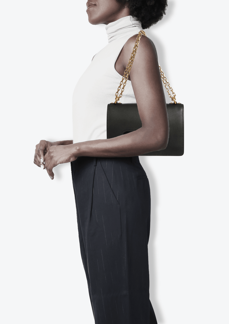 BOLSA CHRISTIAN DIOR J'ADIOR FLAP BAG PRETO ORIGINAL – Gringa