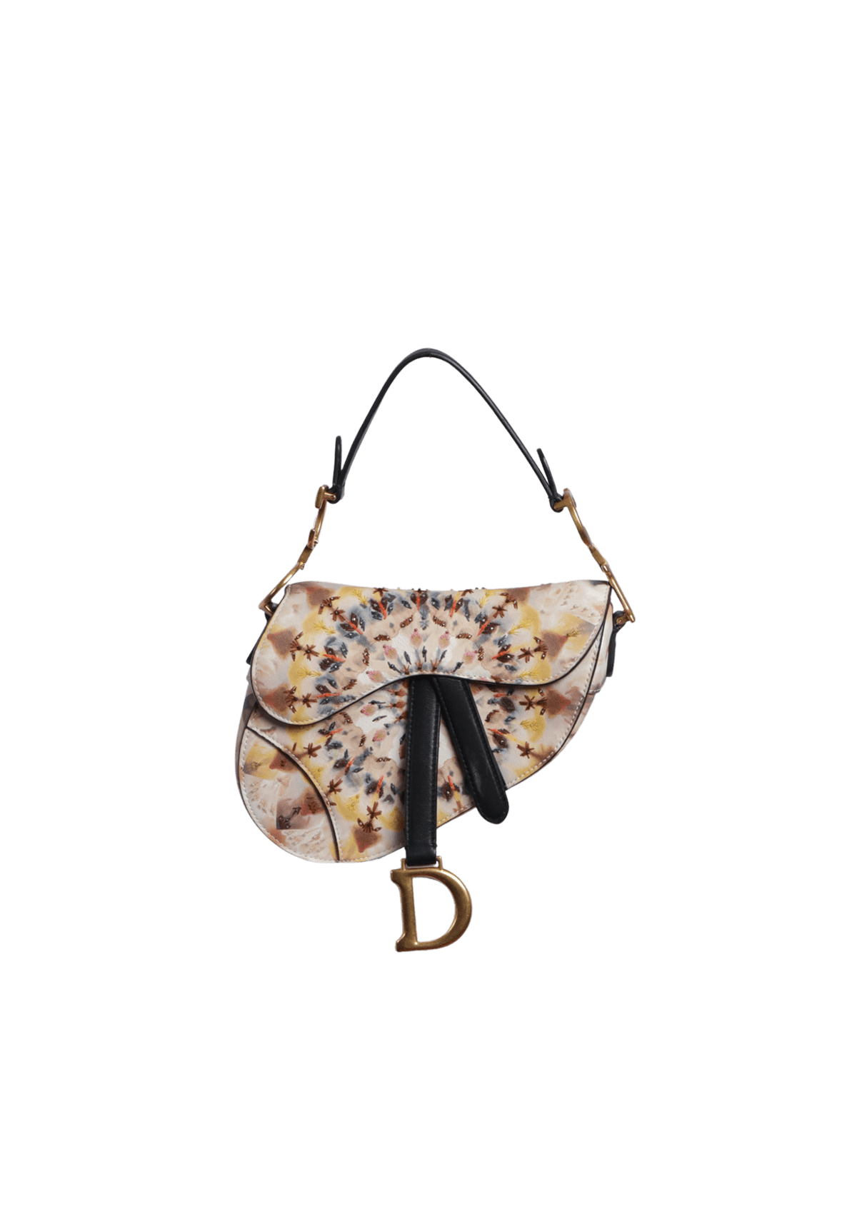 Bolsa christianDior バッグ com Denim D-Lite Lady Floral Medium Dior Christian Alça バッグ