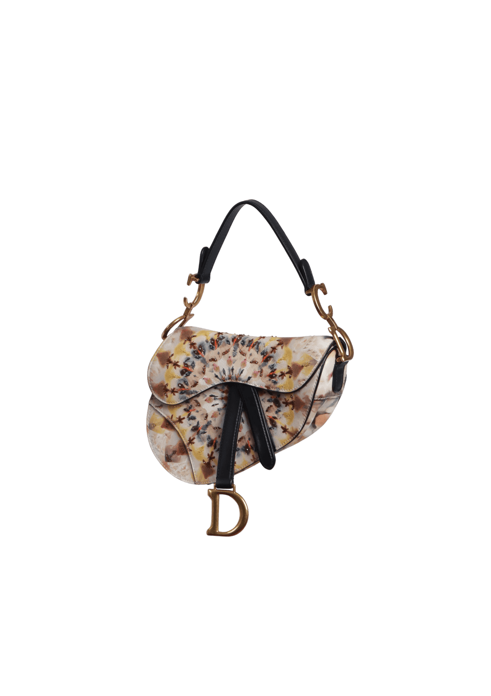 BOLSA CHRISTIAN DIOR KALEIDIORSCOPIC MINI SADDLE BAG AMARELO BOLSA CHRISTIAN DIOR KALEIDIORSCOPIC MINI SADDLE BAG AMARELO