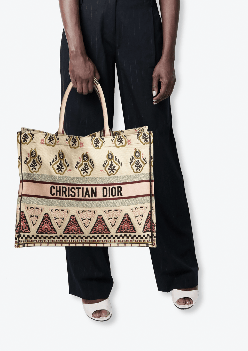 バッグ CHRISTIAN DIOR Tote Bag BOLSA CHRISTIAN DIOR LARGE DIOR BOOK TOTE COLORIDO ORIGINA – Gringa