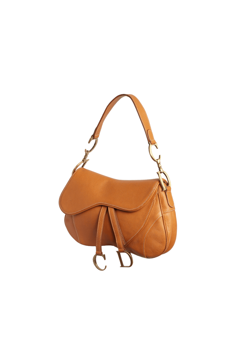 LEATHER DOUBLE SADDLE BAG