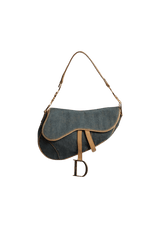 MEDIUM DENIM SADDLE BAG