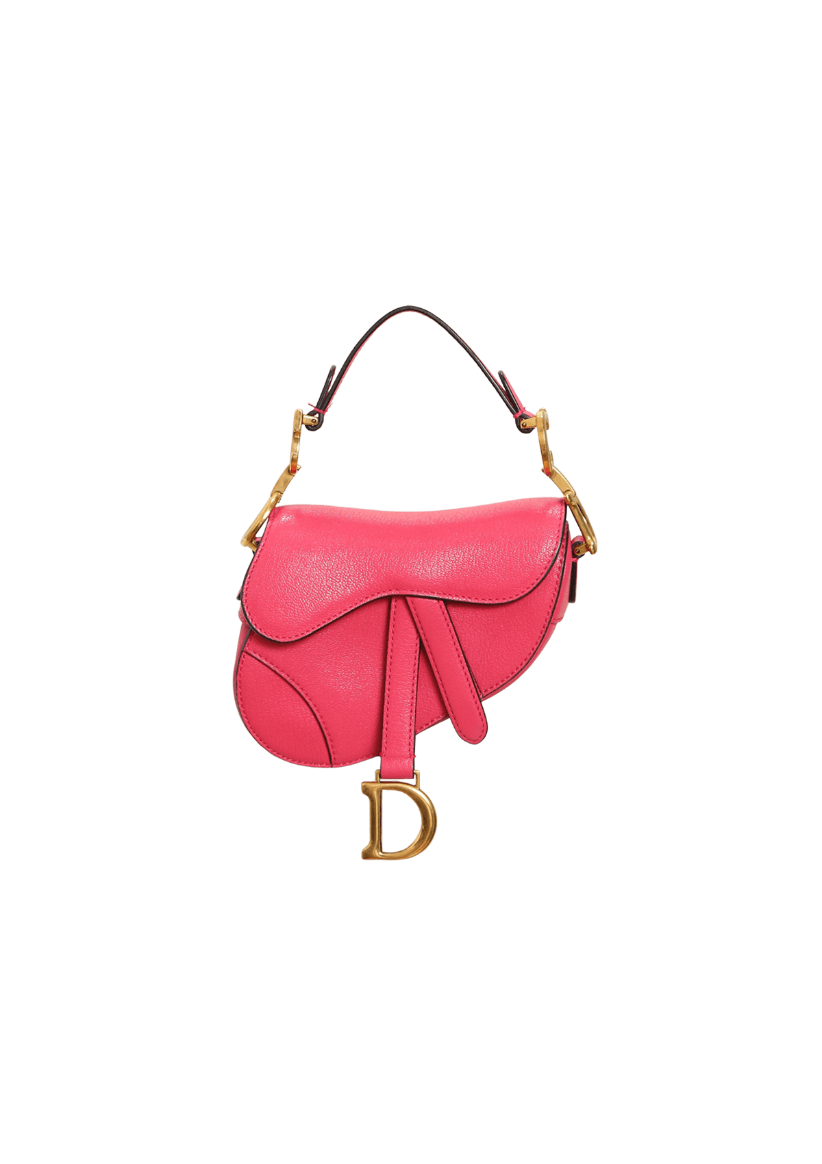 BOLSA CHRISTIAN DIOR MICRO SADDLE BAG ROSA ORIGINAL Gringa