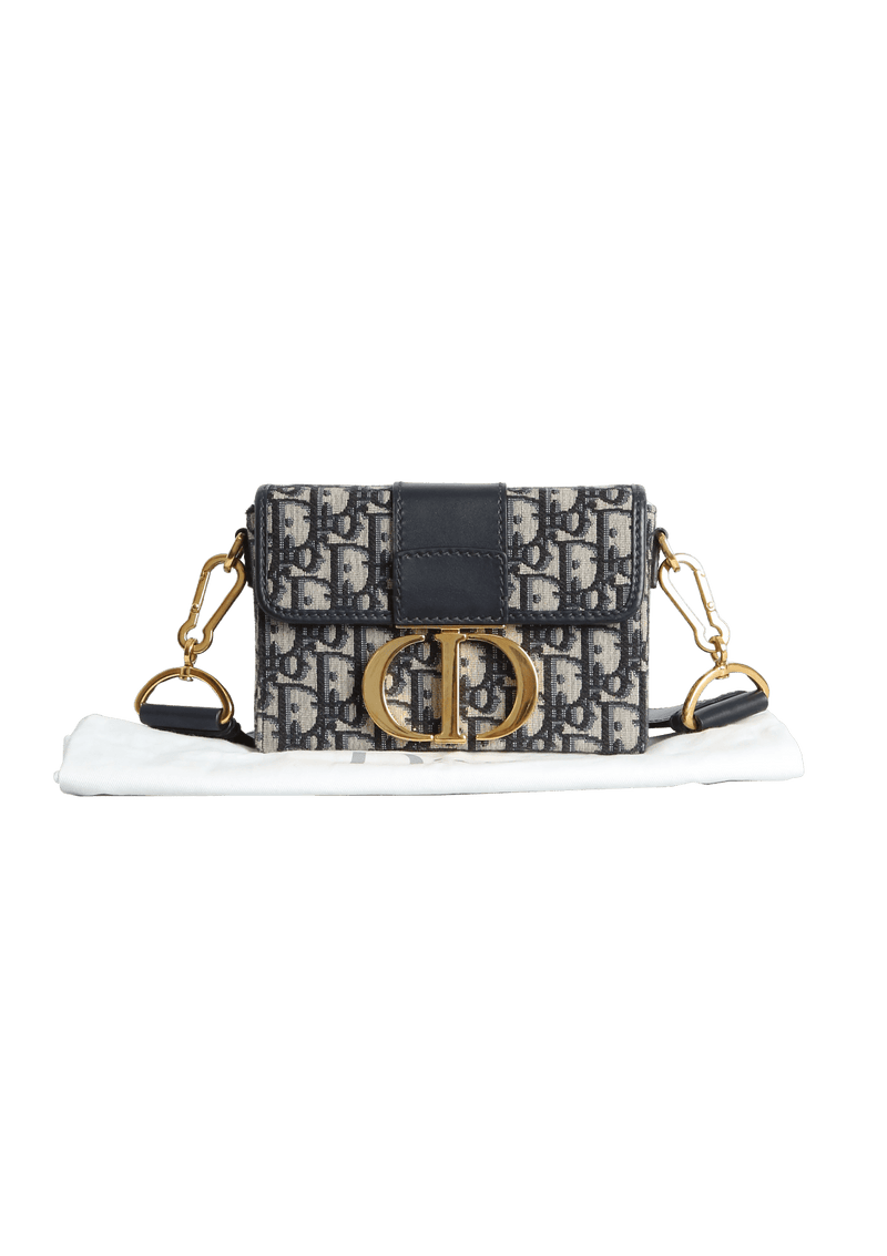30 montaigne jacquard canvas box bag best sale