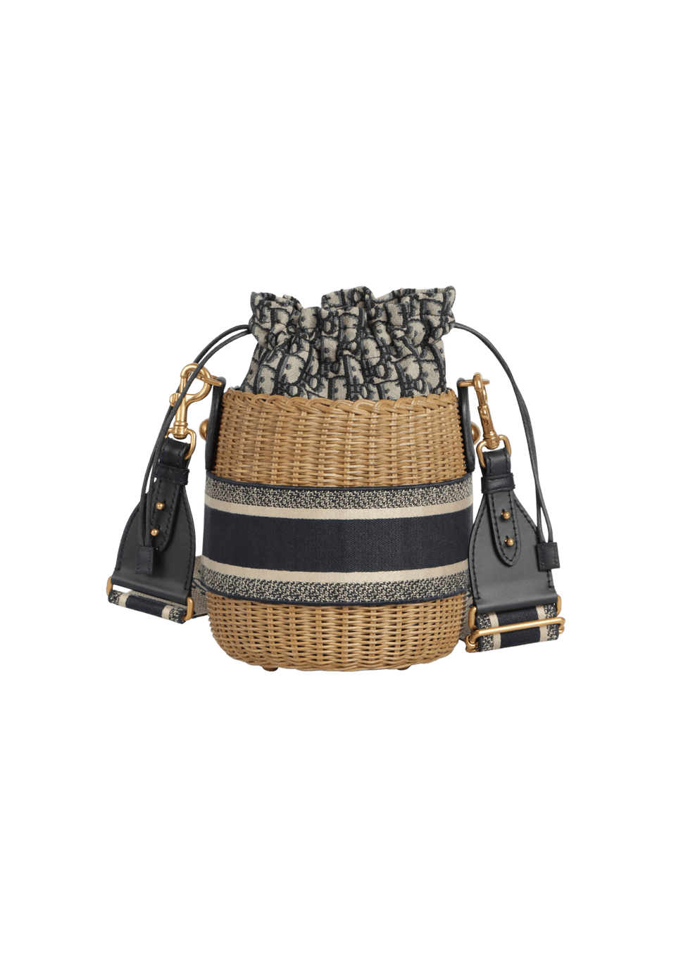 BOLSA CHRISTIAN DIOR OBLIQUE LADY DIOR WICKER BUCKET BEGE ORIGINAL