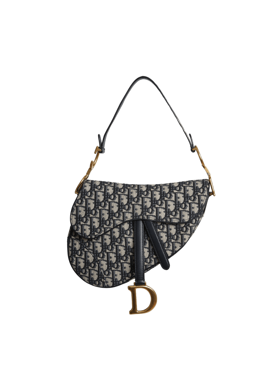 BOLSA CHRISTIAN DIOR OBLIQUE SADDLE BAG AZUL ORIGINAL – Gringa