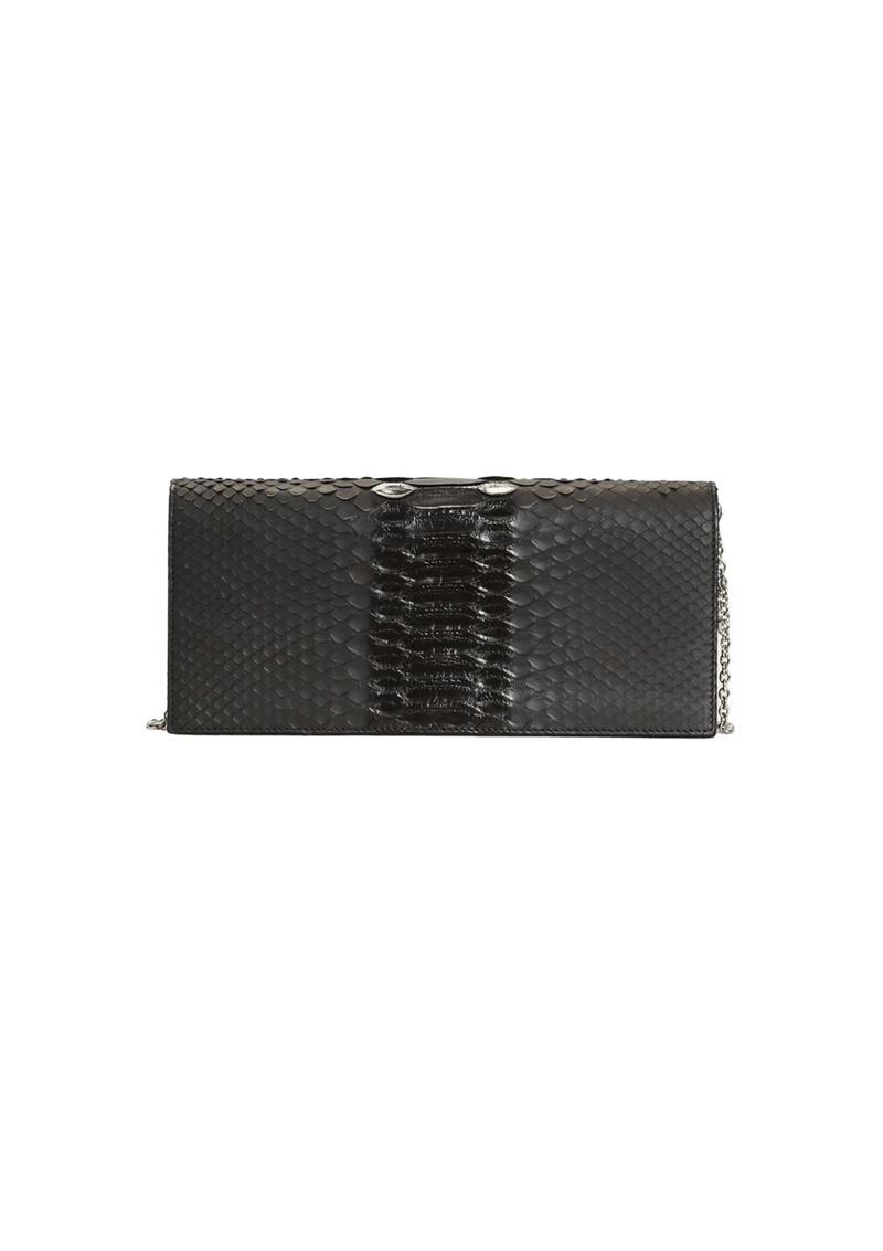 PYTHON LADY DIOR CLUTCH