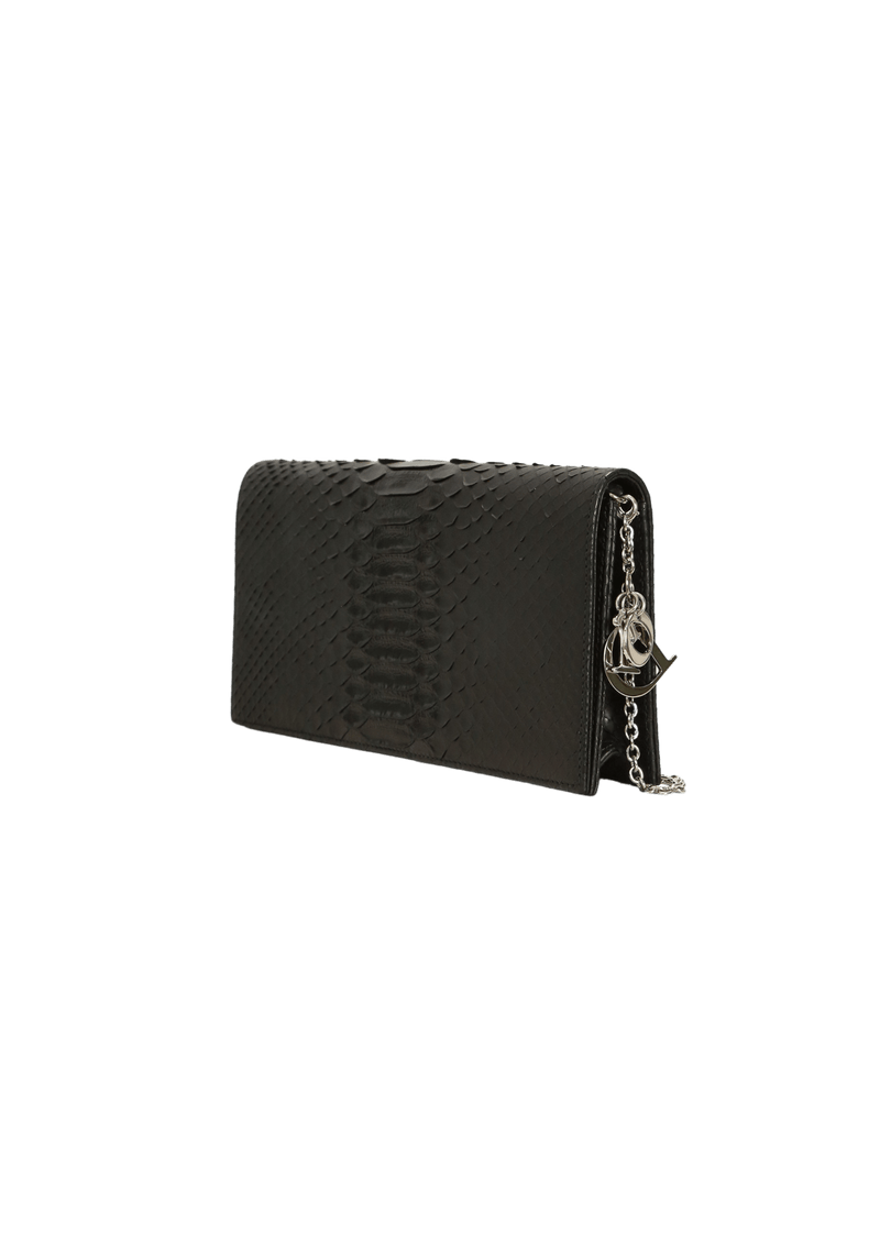 PYTHON LADY DIOR CLUTCH