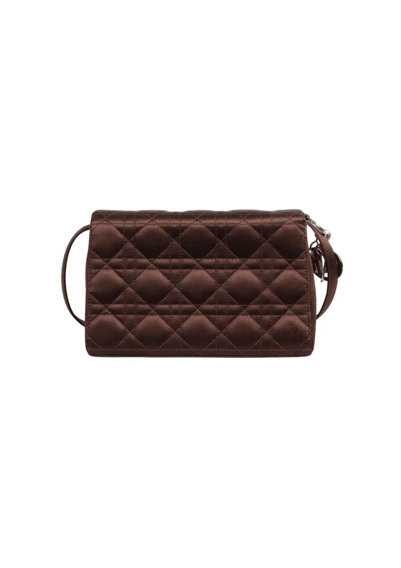 SATIN CANNAGE CROSSBODY BAG