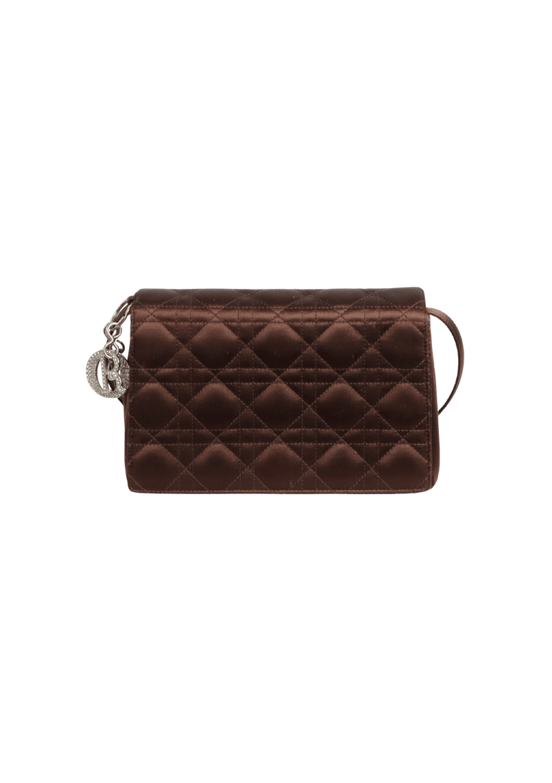 SATIN CANNAGE CROSSBODY BAG