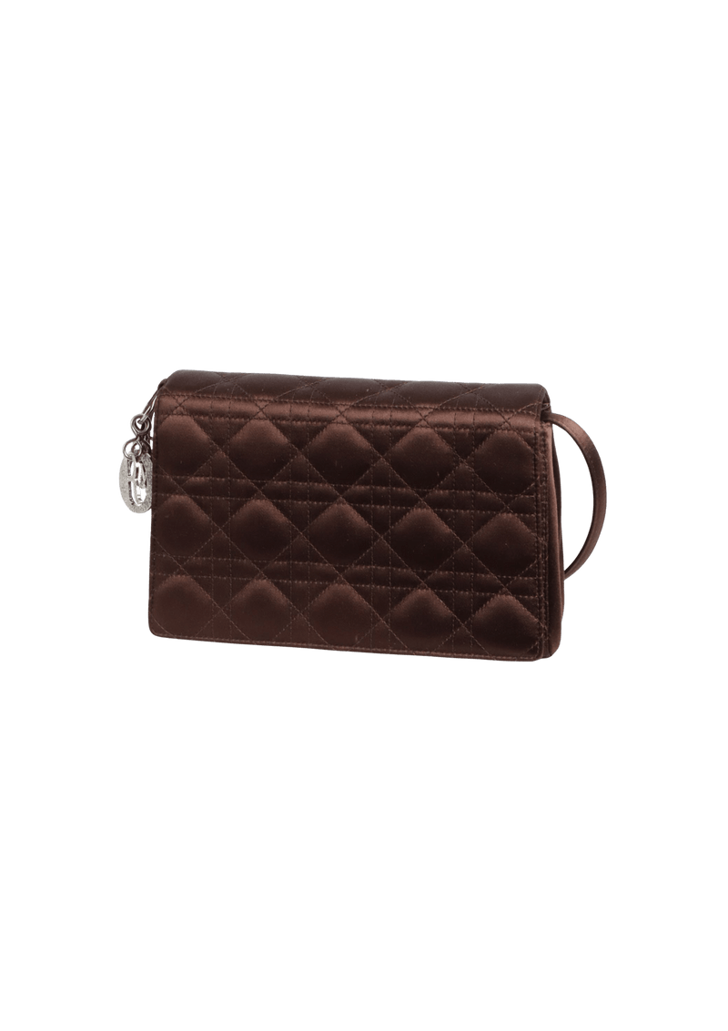 SATIN CANNAGE CROSSBODY BAG