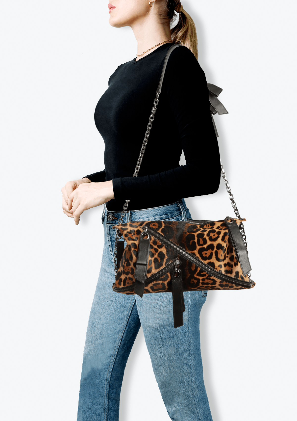 ANIMAL PRINT SHOULDER BAG