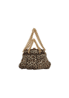 LEOPARD PRINT YOYO CLUTCH BAG