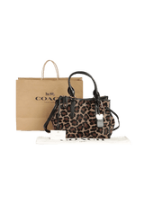 ANIMAL PRINT SATCHEL BAG