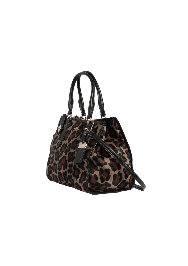 ANIMAL PRINT SATCHEL BAG