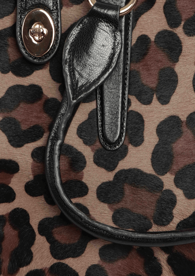 ANIMAL PRINT SATCHEL BAG