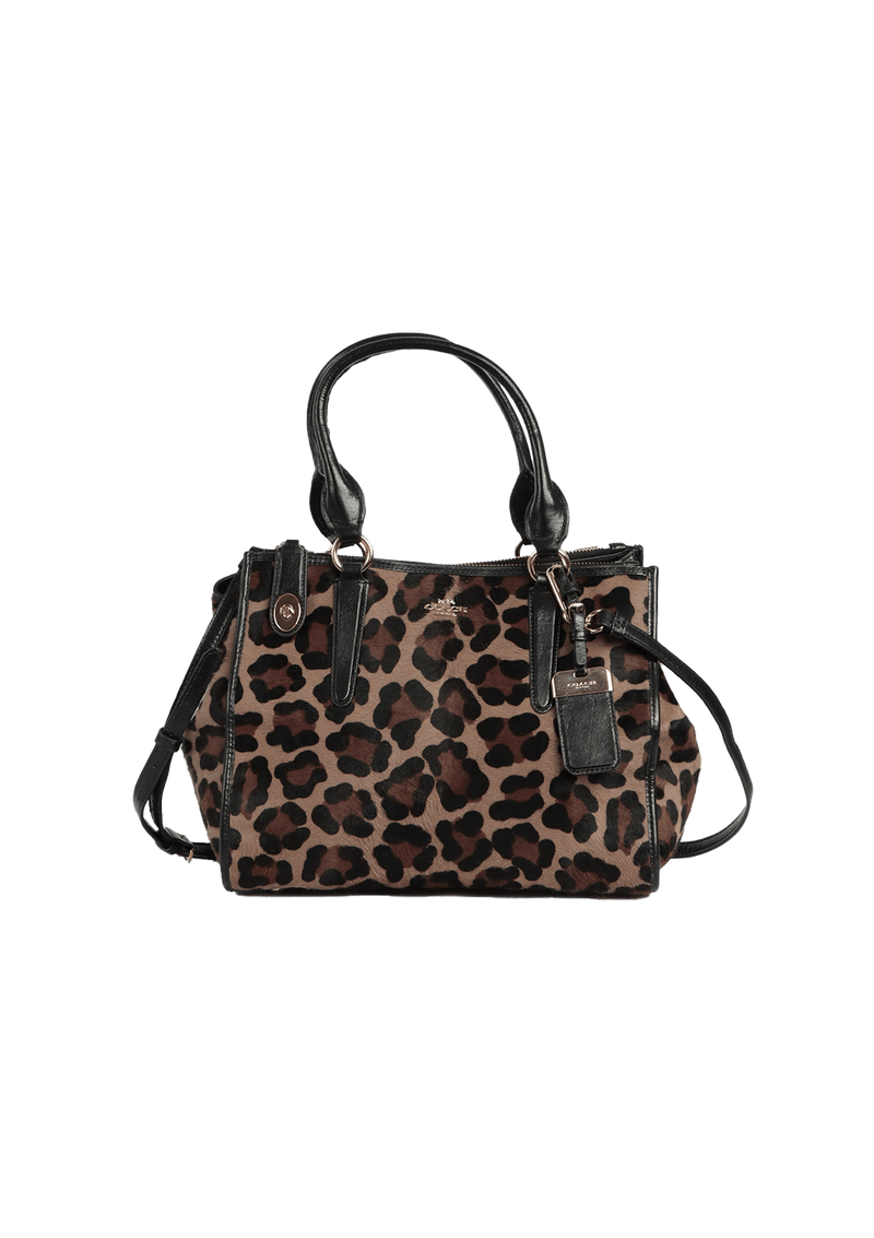 ANIMAL PRINT SATCHEL BAG