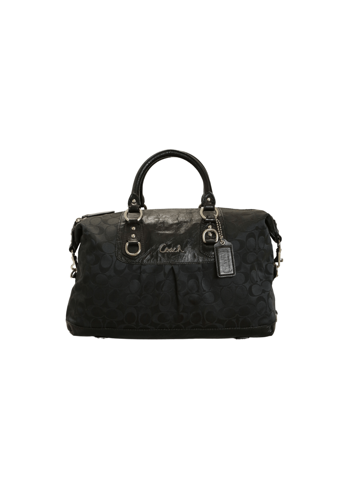 【希少】OLD COACH Dulles Bag leather black BOLSA COACH ASHLEY BAG PRETO ORIGINAL – Gringa