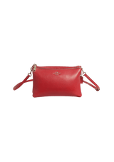 LEATHER DOUBLE ZIP BAG