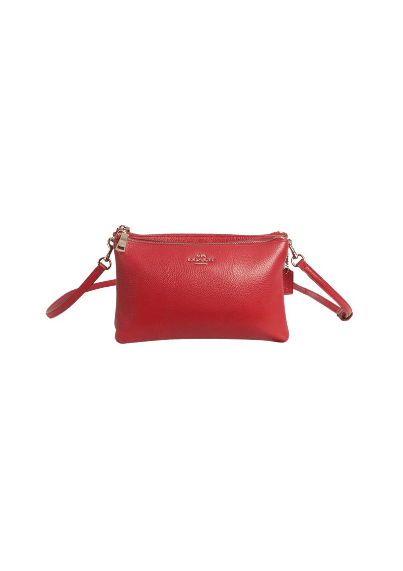 LEATHER DOUBLE ZIP BAG