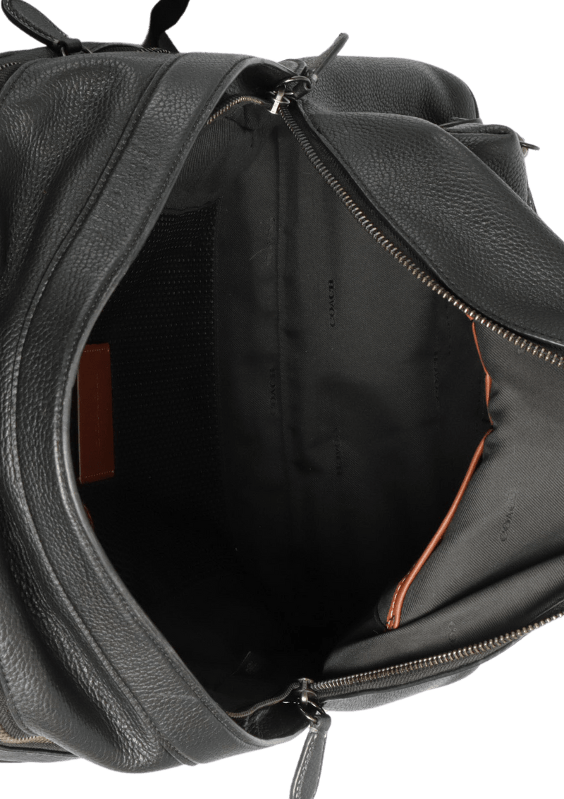 LEATHER LOGO CHARTER BACKPACK