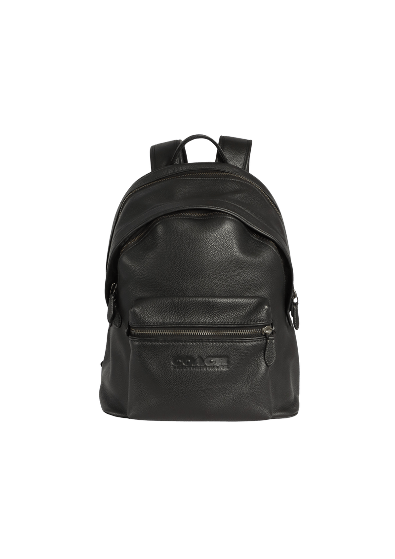 LEATHER LOGO CHARTER BACKPACK