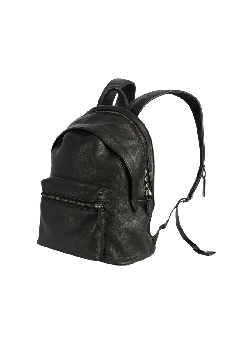 LEATHER LOGO CHARTER BACKPACK