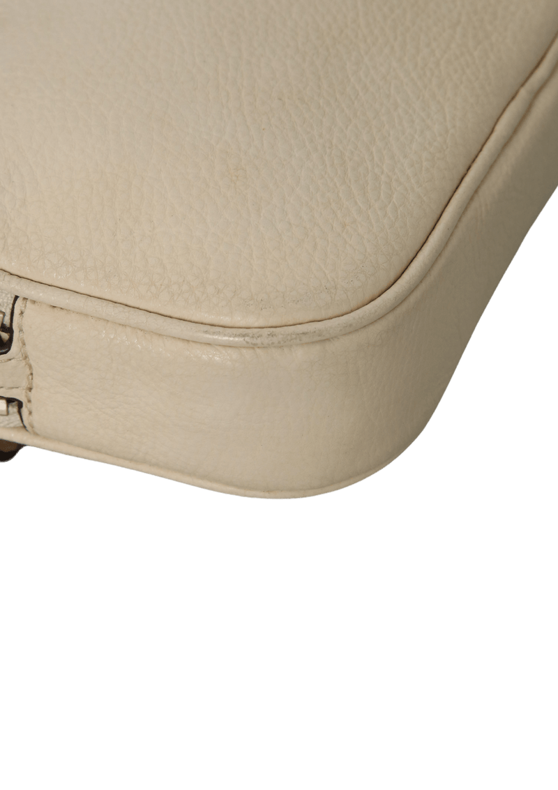 PEBBLED LEATHER CROSSBODY POUCH