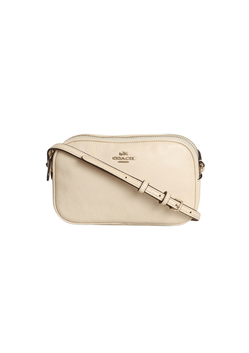 PEBBLED LEATHER CROSSBODY POUCH