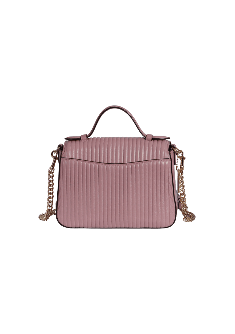 QUILTED CASSIDY TOP HANDLE BAG