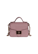 QUILTED CASSIDY TOP HANDLE BAG