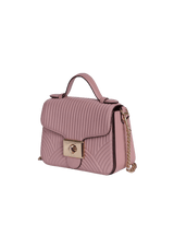 QUILTED CASSIDY TOP HANDLE BAG