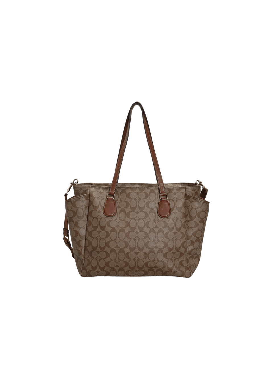 BOLSA COACH SIGNATURE DIAPER BAG MARROM ORIGINAL – Gringa