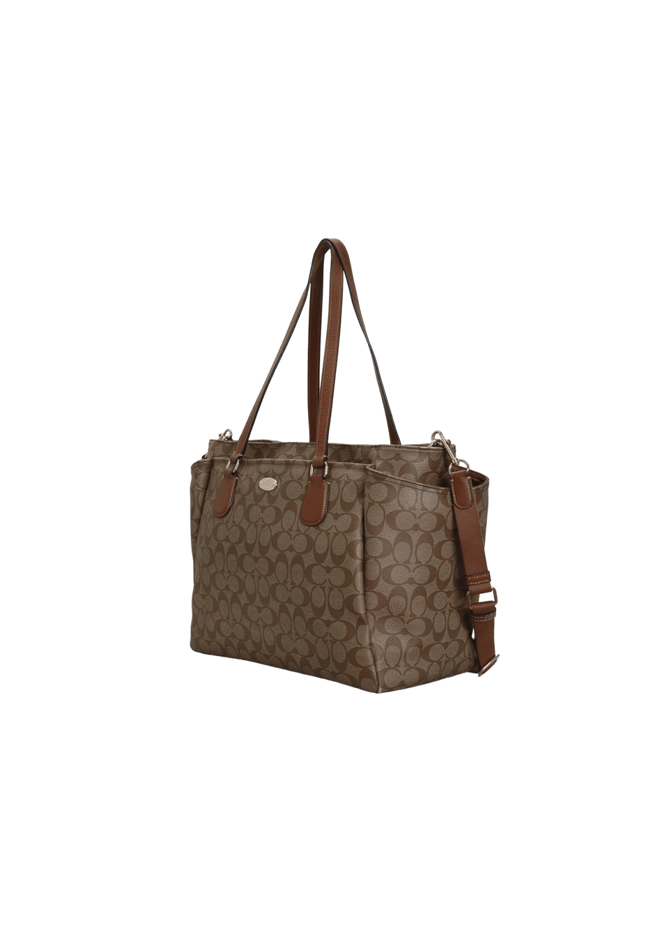 BOLSA COACH SIGNATURE DIAPER BAG MARROM ORIGINAL – Gringa