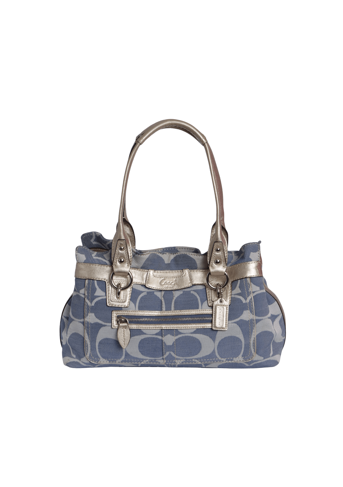 BOLSA COACH SIGNATURE PENELOPE SHOULDER BAG AZUL ORIGINAL – Gringa