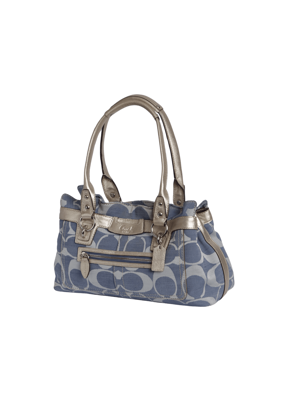 BOLSA COACH SIGNATURE PENELOPE SHOULDER BAG AZUL ORIGINAL – Gringa