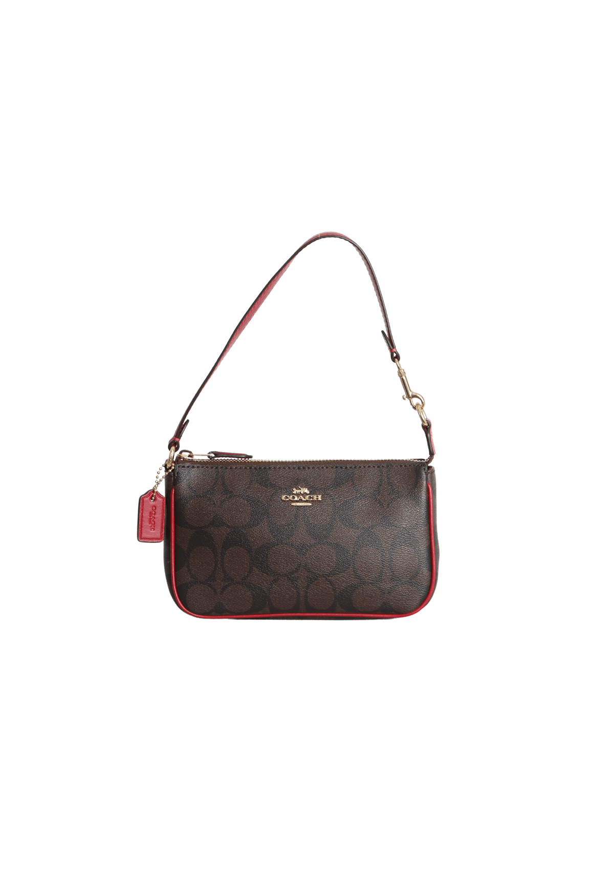 BOLSA COACH SIGNATURE SHOULDER BAG MARROM ORIGINAL – Gringa