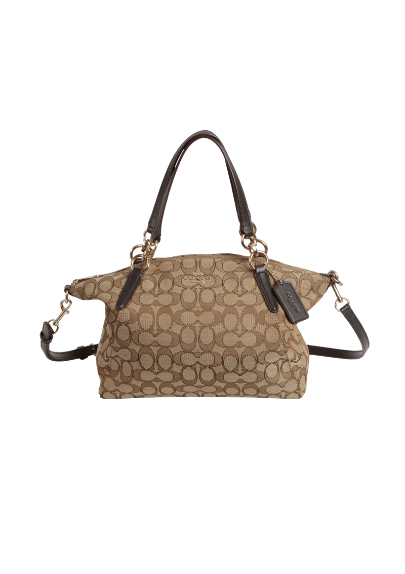 SIGNATURE SMALL KELSEY SATCHEL BAG