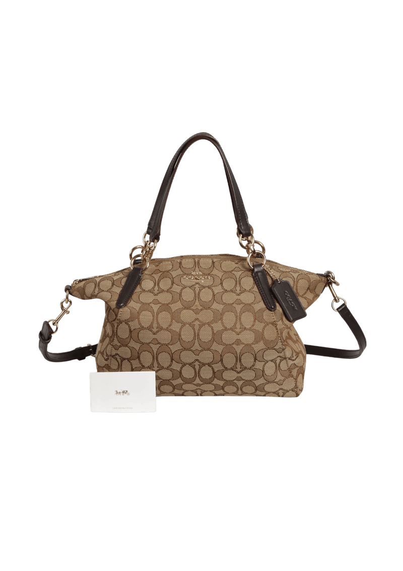 SIGNATURE SMALL KELSEY SATCHEL BAG