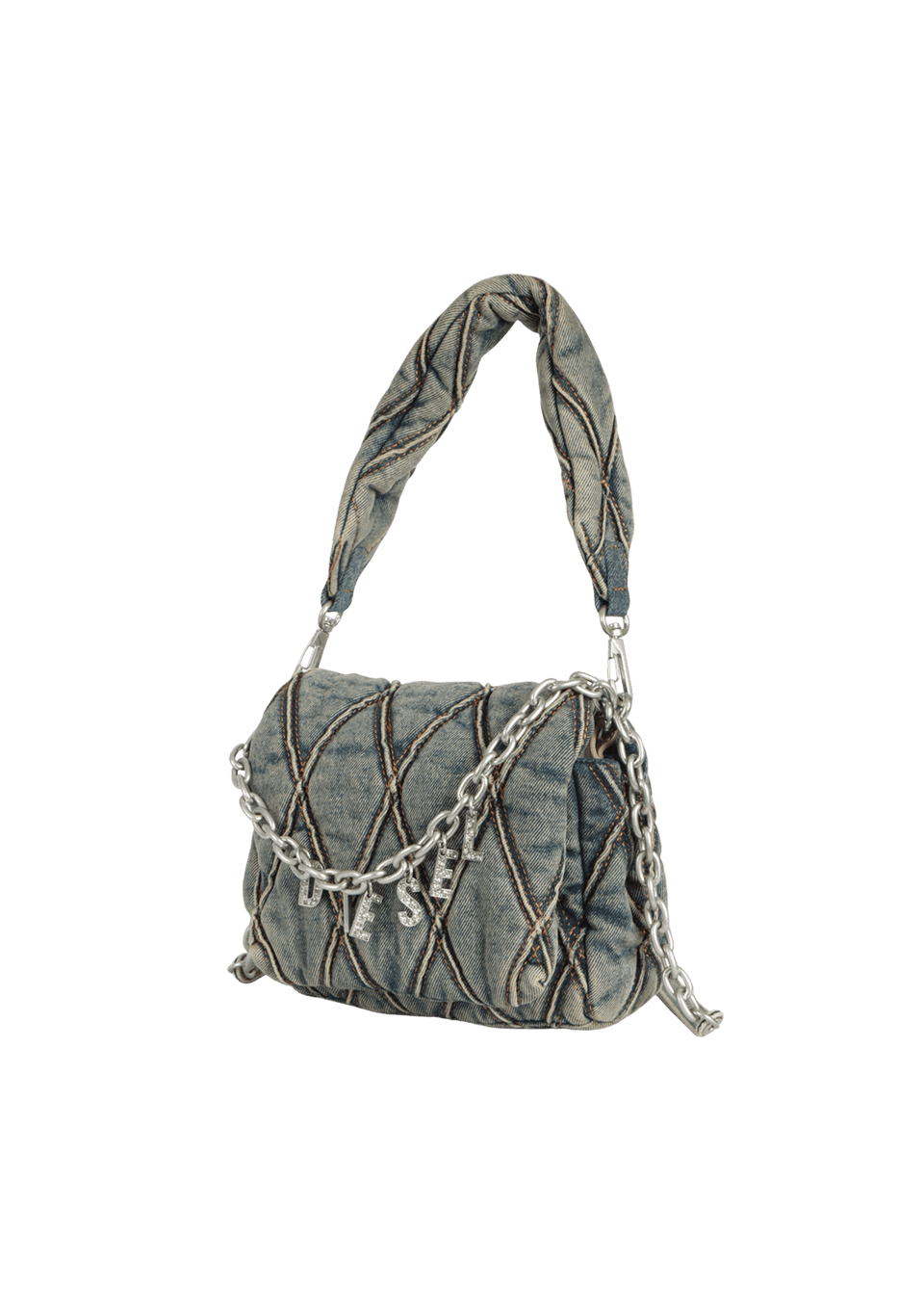 BOLSA DIESEL DENIM CHARM-D SHOULDER BAG AZUL ORIGINAL – Gringa