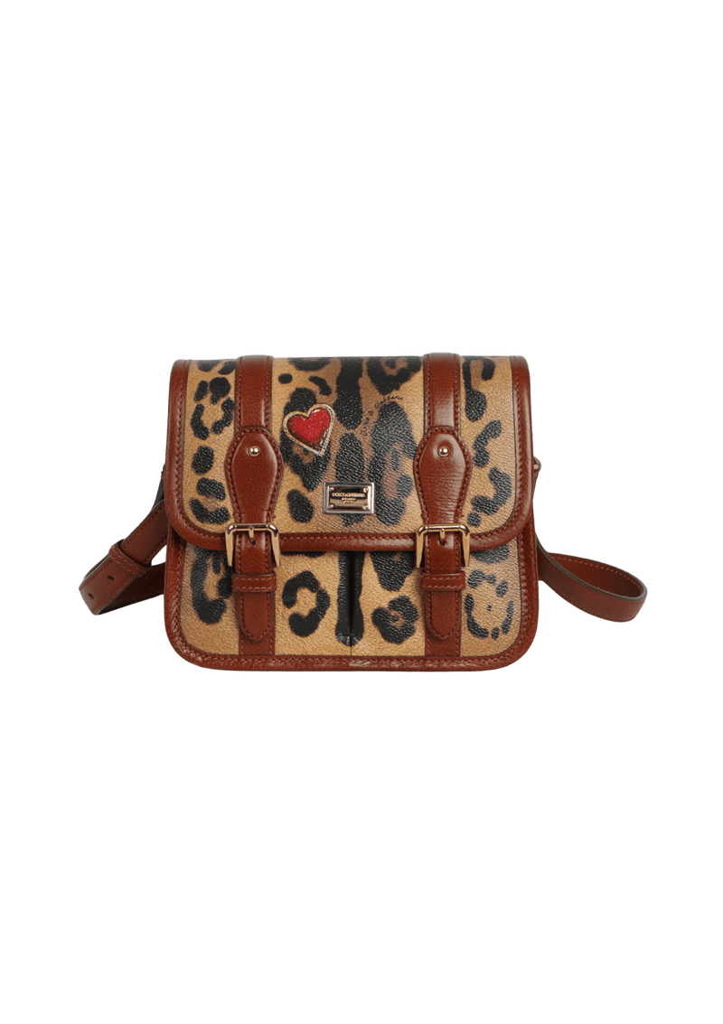 ANIMAL PRINT MESSENGER BAG