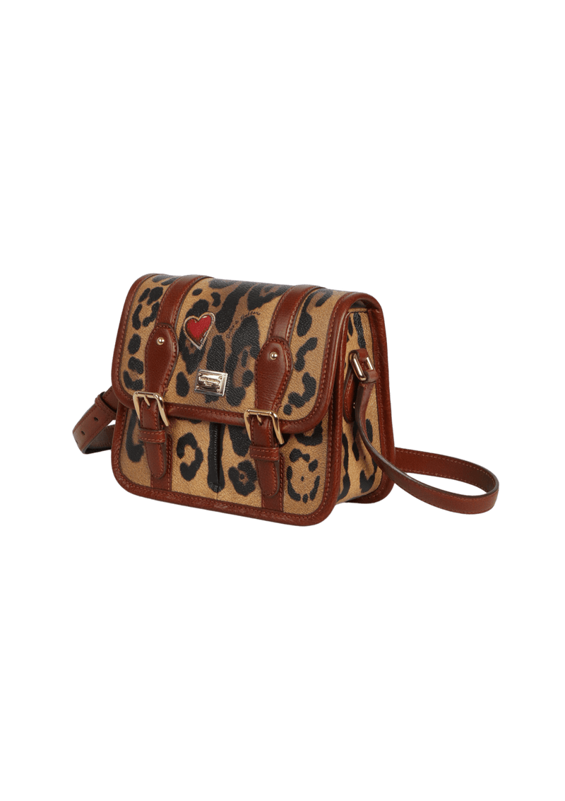 ANIMAL PRINT MESSENGER BAG