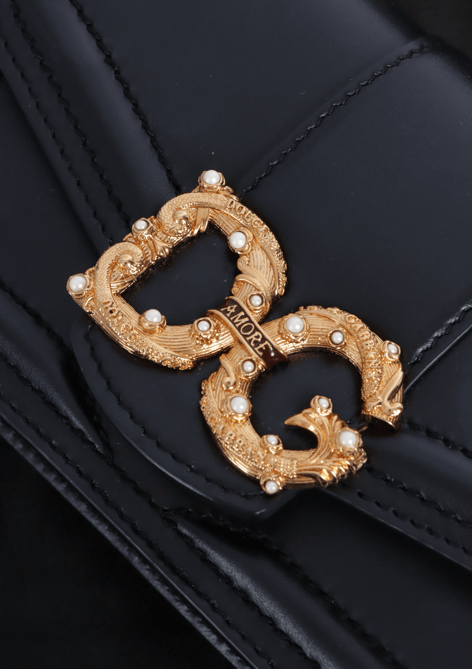 BOLSA DOLCE & GABBANA DG AMORE TOP HANDLE PRETO ORIGINAL – Gringa