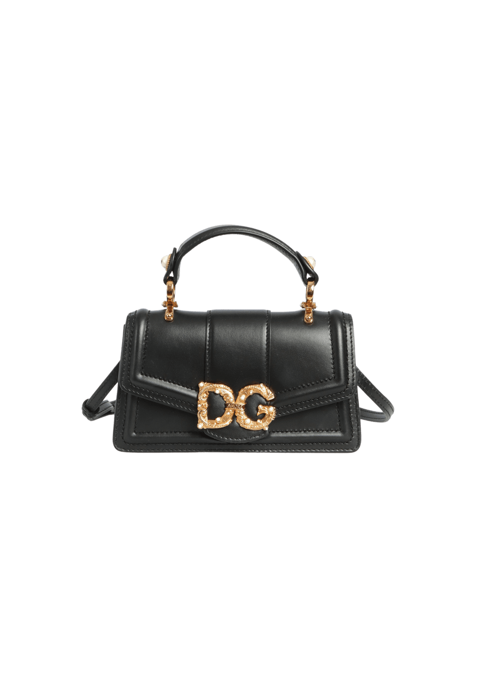 BOLSA DOLCE & GABBANA DG AMORE TOP HANDLE PRETO ORIGINAL – Gringa