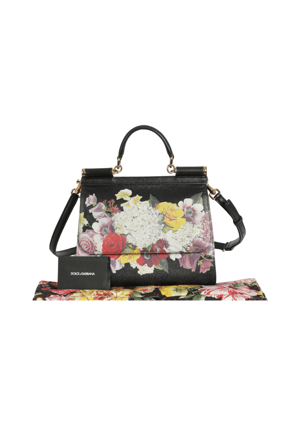 BOLSA DOLCE & GABBANA FLORAL MISS SICILY BAG ESTAMPADO ORIGINAL – Gringa