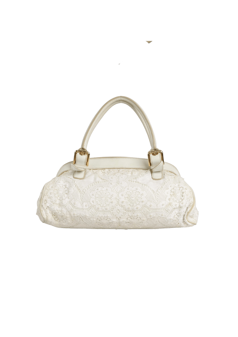 LACE-PATTERN HANDLE BAG